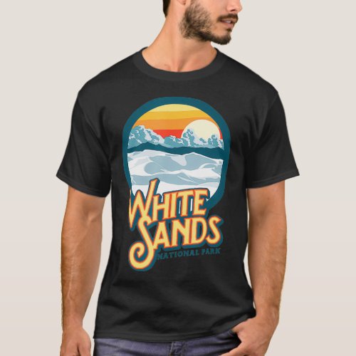 Vintage White Sands National Park Retro Vibe Eight T_Shirt