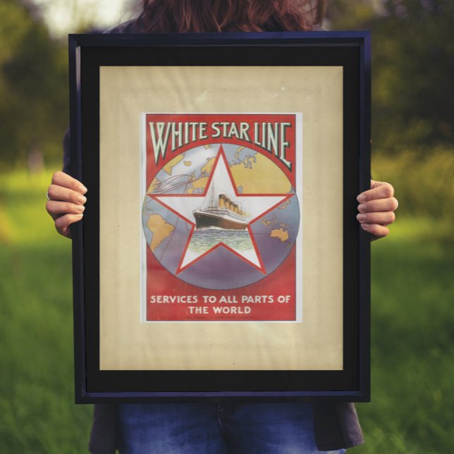 Vintage White Star Cruise Ships Poster (Creator Uploaded)