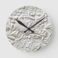 Vintage white tooled leather