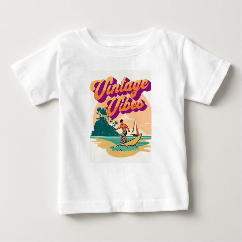 vintage white vibes  baby T_Shirt