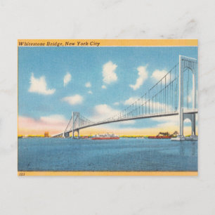 Vintage, Whitestone Bridge, New York City, NY Postcard