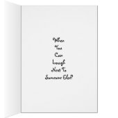 Vintage Why Cry laughing LOL Fun Card Lady (Inside (Right))