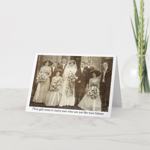 Vintage _ Why Mothers Cry at Weddings Card
