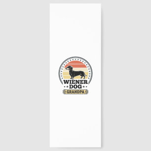 Vintage Wiener Dog Grandpa Dachshund Shirt Design_ Bookmarks