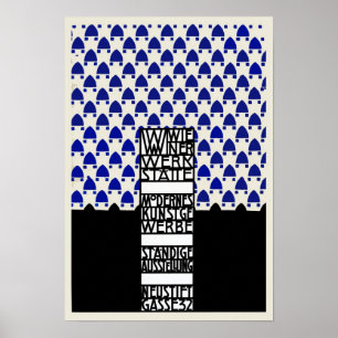 Vintage Wiener Werkstaette exhibition Poster
