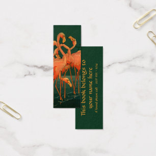 Vintage Wild Animal Birds, Tropical Pink Flamingos