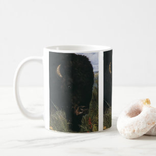 Vintage Wild Animal, Buffalo or American Bison Coffee Mug