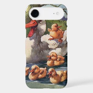 Vintage Wild Animals Birds, Ducklings Duck Family iPhone 17 Air Case