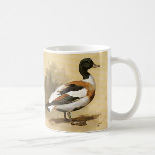 Vintage Wild Animals Birds, Mallard Duck Coffee Mug