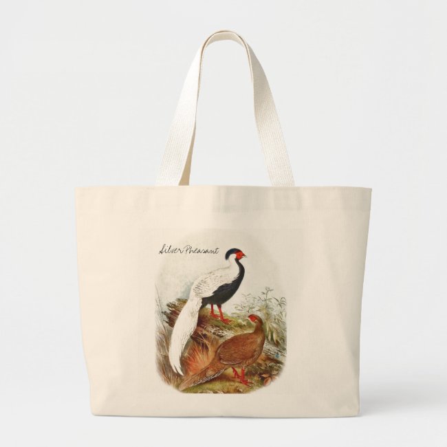 Vintage Wild Bird Illustration with Text Tote Bag