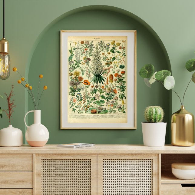 Vintage Wild Flowers Meadow Plants Poster (Creator Uploaded)