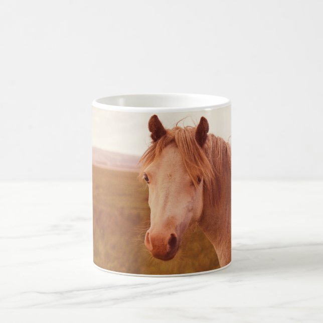 Vintage wild horse coffee mug (Center)