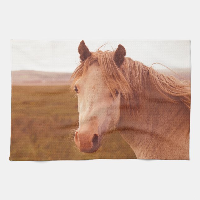 Vintage wild horse towel (Horizontal)