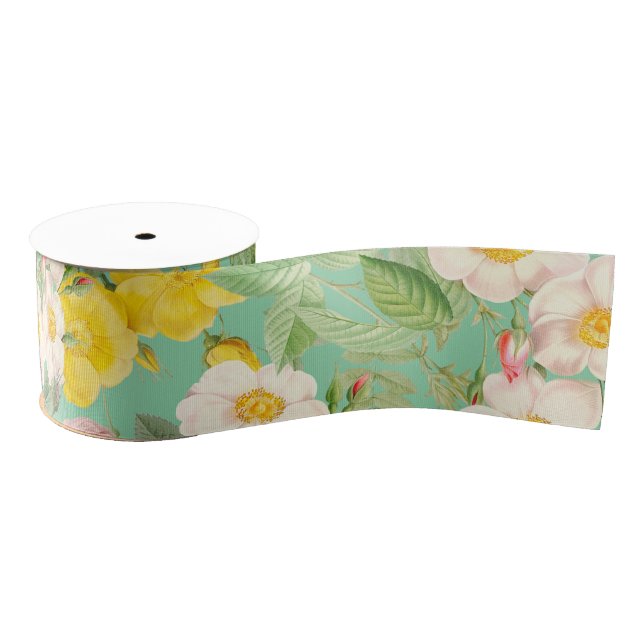 Vintage Wild Rose Grosgrain Ribbon (Spool)