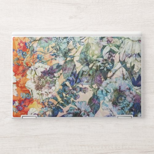 Vintage Wild Spring Botanical Floral Bloom HP Laptop Skin