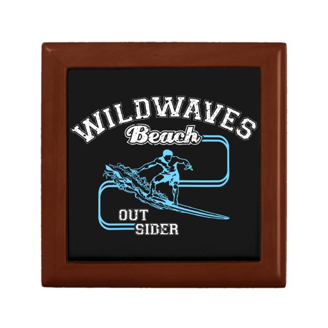 Vintage Wild Waves Beach Outsiders Surf  Gift Box (Front)