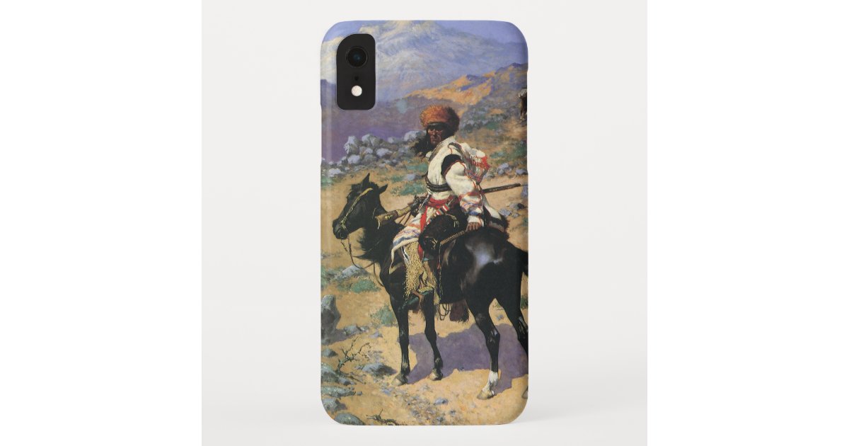 Vintage Wild West, An Indian Trapper by Remington Case-Mate iPhone Case |  Zazzle