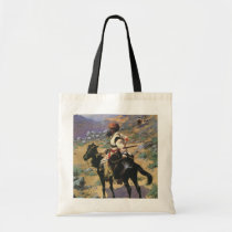 Vintage Wild West, An Indian Trapper by Remington Tote Bag
