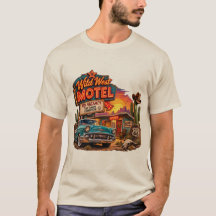 Vintage Wild West Motel Route 66 Classic Car