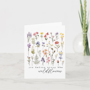 Vintage Wildflower Botanical Inspirational Quote S Card