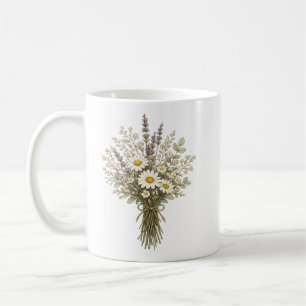 Vintage Wildflower Bouquet Coffee Mug