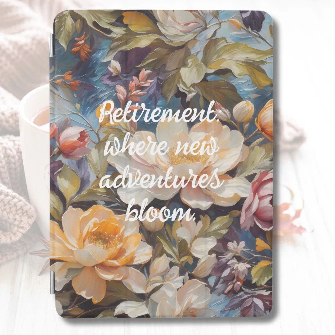 Vintage Wildflower Custom Retirement Gifts for Her iPad Air Cover (Vintage Wildflower Custom Retirement Gifts for Her)