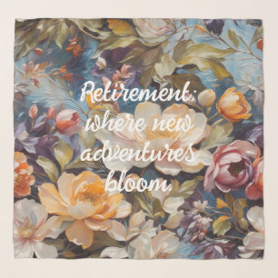 Vintage Wildflower Custom Retirement Gifts for Her Scarf