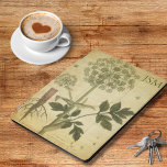 Vintage Wildflower Monogram  iPad Pro Cover<br><div class="desc">Introducing this exquisite personalized iPad cover featuring a timeless vintage botanical drawing in soft,  muted colors. Designed to combine functionality and style,  this cover is the perfect accessory for your iPad,  offering both protection and elegance.</div>