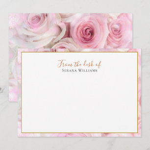 Vintage Wildflower Personalized Note Card