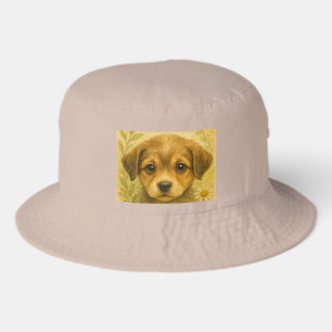 Vintage wildflower Puppy Charm Bucket Hat