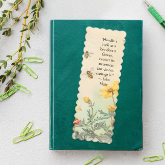 Vintage Wildflowers and Bees  Bookmarks