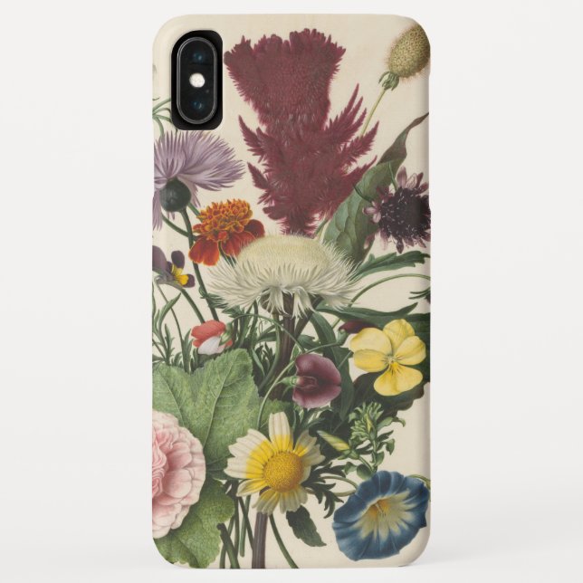 Vintage Wildflowers Bouquet 2 iPhone Case (Back)