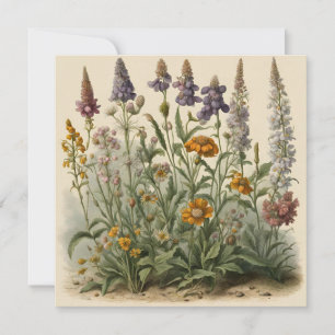 Vintage Wildflowers Card