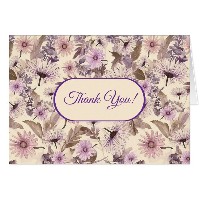 Vintage Wildflowers  Cards (Front Horizontal)
