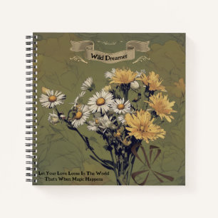 Vintage Wildflowers Daisy Dreamer Quote Journal 