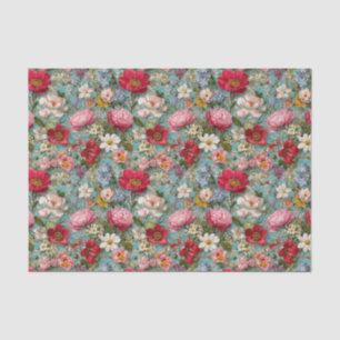 Vintage Wildflowers Decoupage Tissue Paper