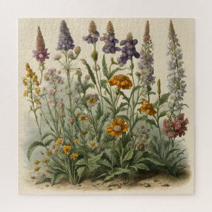 Vintage Wildflowers  Jigsaw Puzzle
