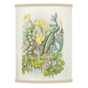 Vintage Wildflowers Lily of the Valley Floral Lamp Shade