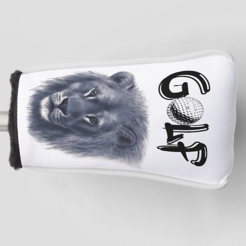 Vintage wildlife illustration Lion Golf Head Cover