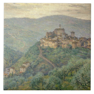 Vintage Willard Metcalf Pelago Tuscany Ceramic Tile