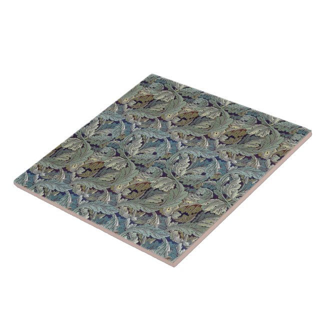 Vintage William Morris Acanthus  Ceramic Tile (Side)