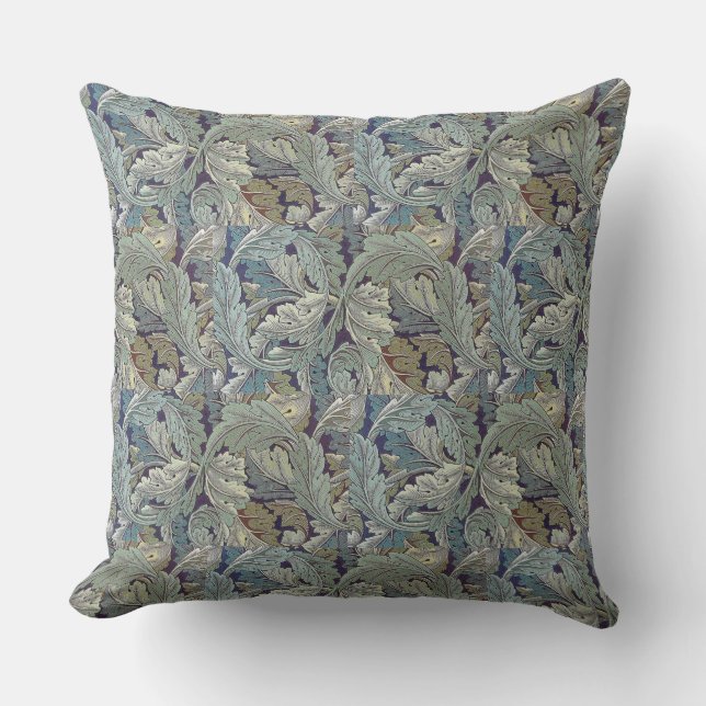 Vintage William Morris Acanthus    Outdoor Pillow (Front)