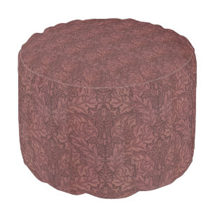 Vintage William Morris Acanthus Velveteen Pouf