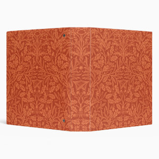 Vintage William Morris Acorn Oak Leaves Pattern 3 Ring Binder
