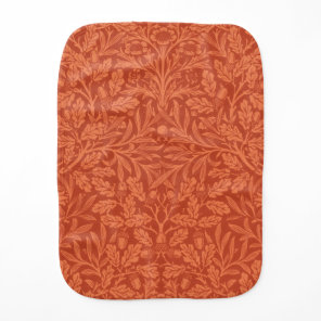 Vintage William Morris Acorn Oak Leaves Pattern Baby Burp Cloth