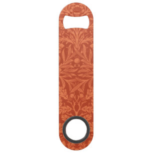 Vintage William Morris Acorn Oak Leaves Pattern Bar Key