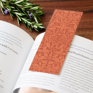 Vintage William Morris Acorn Oak Leaves Pattern Bookmarks