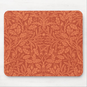 Vintage William Morris Acorn Oak Leaves Pattern Mouse Pad