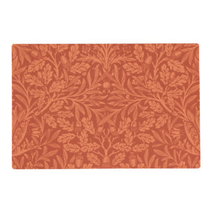 Vintage William Morris Acorn Oak Leaves Pattern Placemat