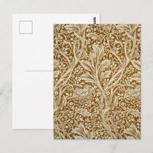 Vintage William Morris Arcadia Floral Art Print Postcard